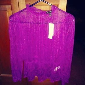 BANANNA REPUBLIC LACE BLOUSE SZ. SMALL
